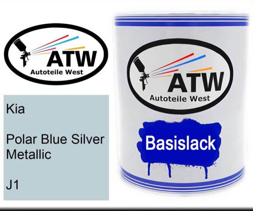 Kia, Polar Blue Silver Metallic, J1: 1L Lackdose, von ATW Autoteile West.